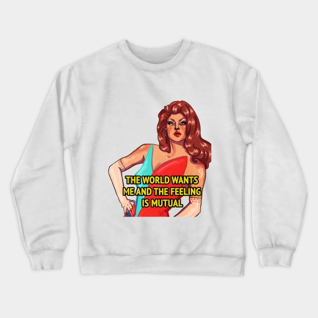 Scarlet Envy Crewneck Sweatshirt by giuliarenzi